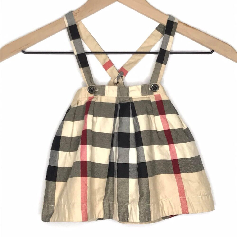 Burberry Baby Girls Size 9M Nova Check Plaid Sleeveless Dress